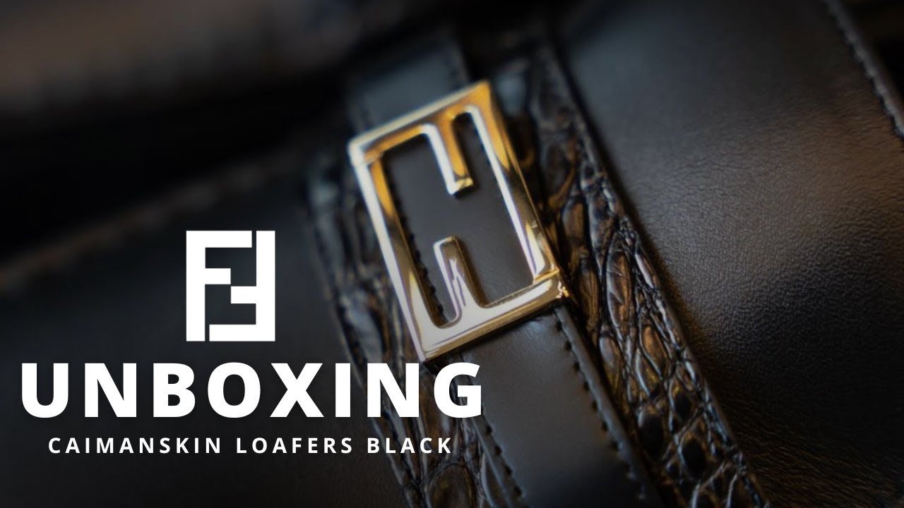 FENDI CAIMANSKIN LOAFERS UNBOXING!