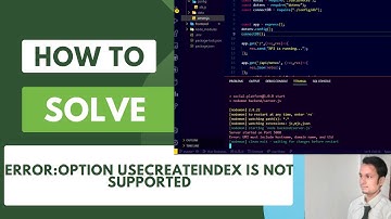 Error: option usecreateindex is not supported   #MongoParseError: options usecreateindex, usefind...