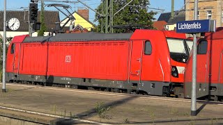 Bahnhof Lichtenfels: Züge in der "Deutsche Korbstadt" mit IC 2060➡️ Stuttgart. Kuppelvorgang Talent2