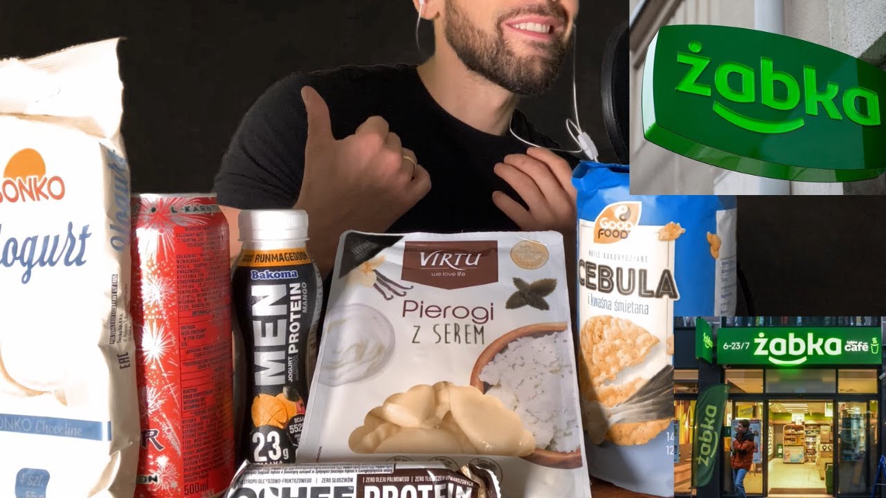 ASMR PL | WIELKI TEST FIT PRODUKTÓW Z ŻABKI *mukbang* ASMR po polsku