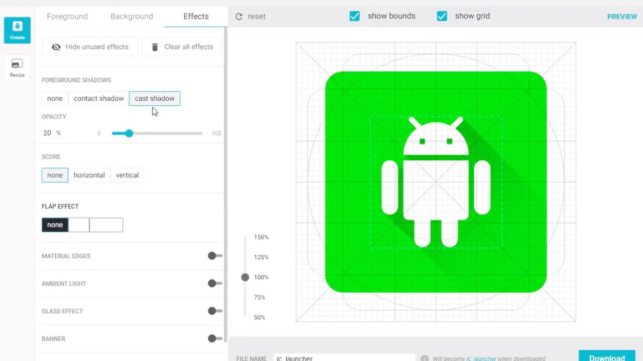 How To Create App Launcher Icon With Flap Effect In Icon Creator