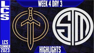 TSM vs GG Highlights | LCS Summer 2023 W4D3 | Team Solomid vs Golden Guardians