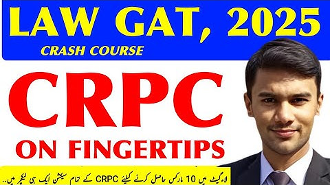 CRPC ON FINGERTIPS FOR LAW GAT 2025 | CRIMINAL PROCEDURE CODE ON FINGERTIPS #crpc #lawgat #lawgate