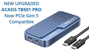 ACASIS TB501 Pro Thunderbolt 5 80Gbps PCIe Gen 5 NVMe SSD M.2-behuizing