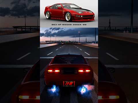 863 HP Nissan 300ZX '89 – Exhaust Flames Chase Cam - YouTube