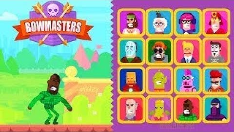 Bowmasters 2022 - Gameplay Walkthrough Part 7 - New Characters Upgrades (iOS, Android)