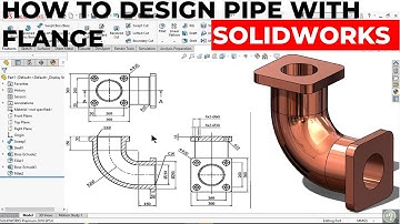 #solidworks tutorial | How to design pipe with Flange | @Abel_design