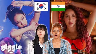 Indian K-POP Idol reacts to K-POP Dances similar to Bollywood Dances (Ft. Sriya of BLACK SWAN)