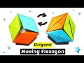 How To Make A Paper MOVING FLEXAGON - Fun & Easy Origami Toy | Paper Flexagon Toy