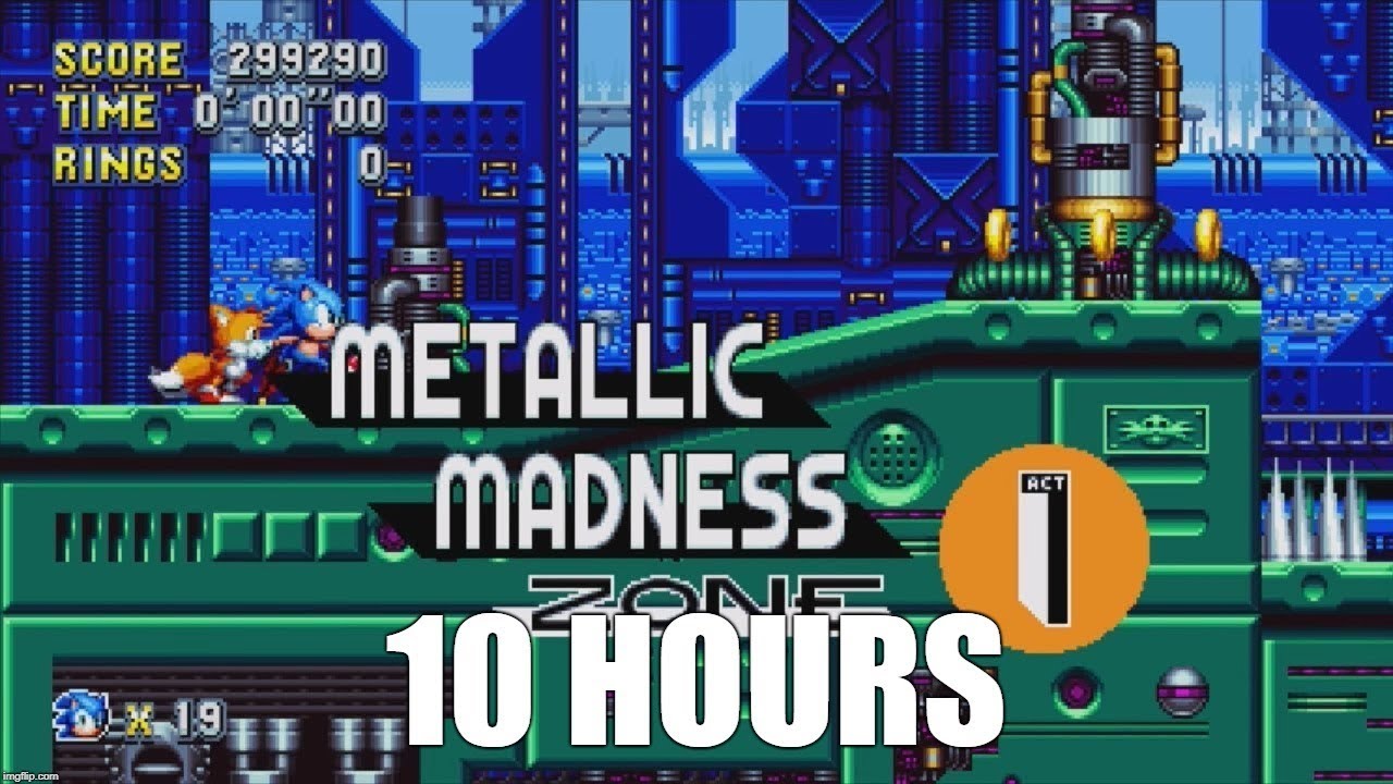 Sonic Mania - Metallic Madness Zone Act 1 Extended (10 Hours)