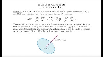MAT 2214 Section 6.5 Divergence and Curl