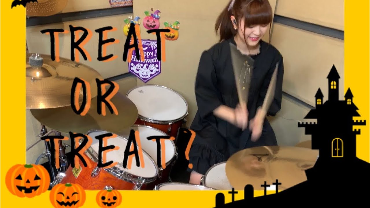 しゃっぽ Treat Or Treat 4u 叩いてみた ナナシス ドラムcover Youtube