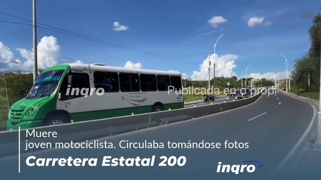 Cae de su moto por ir tomándose fotos. Lo arrolla un suburbano.