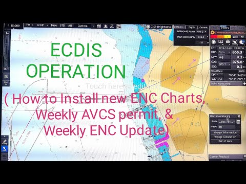 ECDIS HOW TO INSTALL ENC CHART, Weekly AVCS Cell permit, BASE CD's & Weekly ENC Cell permit