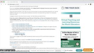 NAfME Membership Process