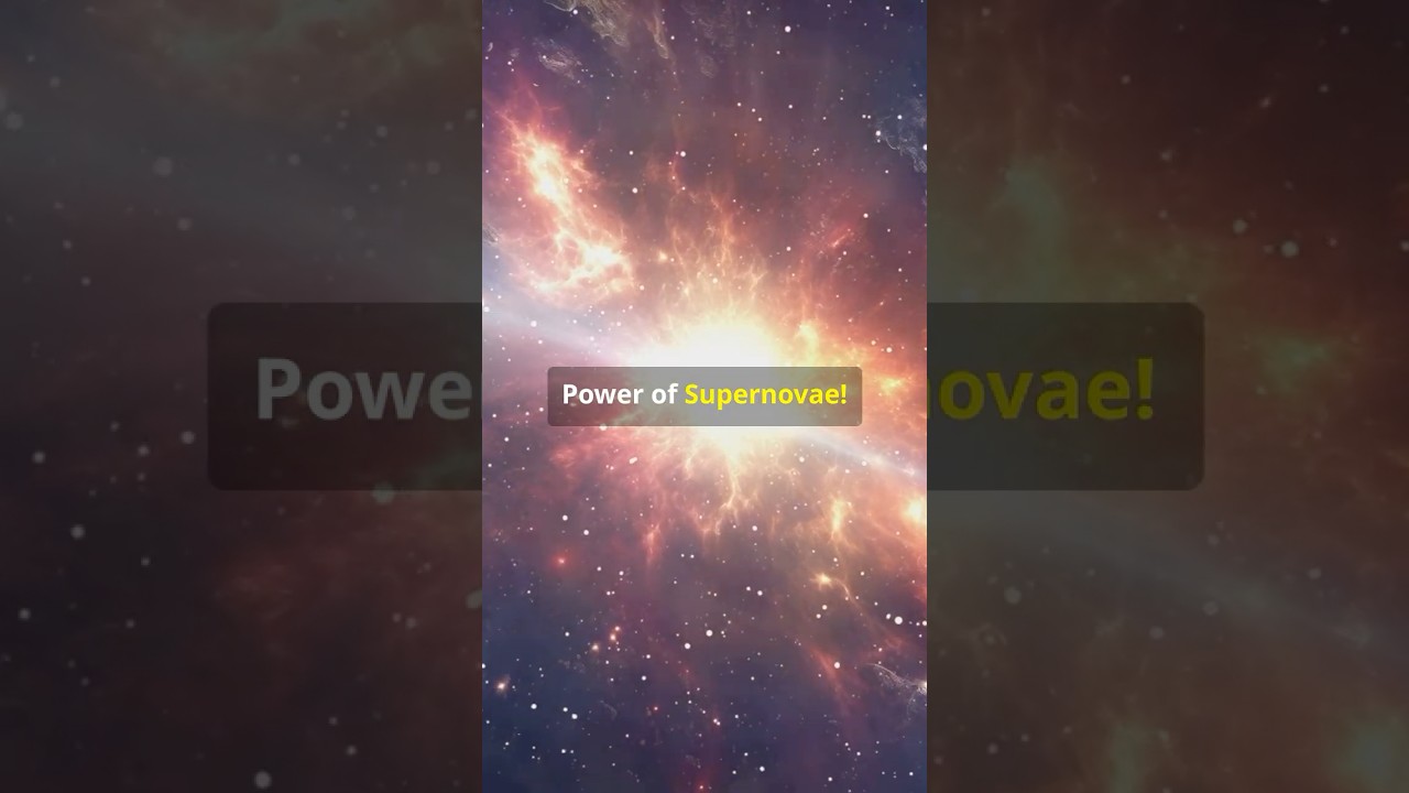 The Power of Supernovae: Cosmic Explosions that Shape the Universe 