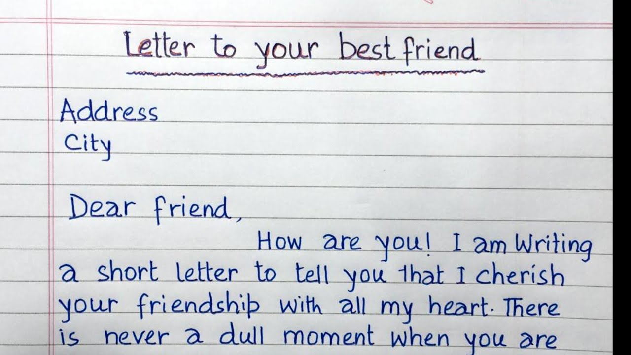 Letter To Your Best Friend | Letter To Friend On Valentine'S Day - Youtube