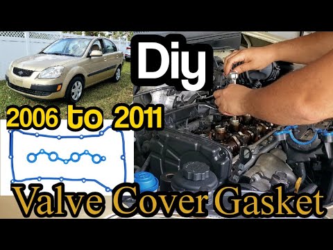 How To Replace The Valve Cover Gasket on a Kia Rio 1.6L (2006 to 2011 Models)