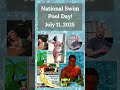 National Swimming Pool Day! - July 11 2025 #postcard