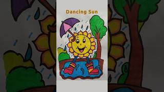 🌞 Dancing Sun Drawing for Kids #drawing #drawing4kids #art #easydrawing #shortsviral #cutekids #diy