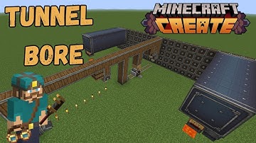 I Built a Automatic Mining Machine Create Mod Minecraft Tutorial