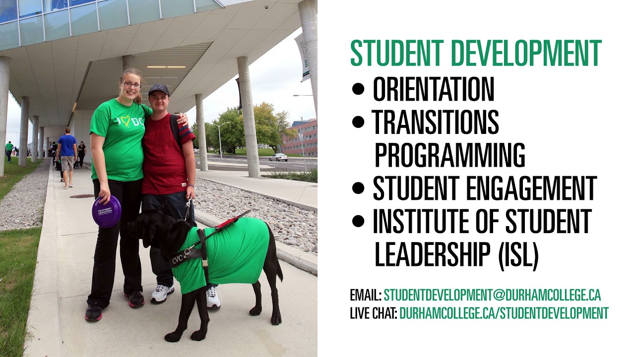 Student Development - Durham College - https://durhamcollege.ca/student-life/student-services/student-development-office