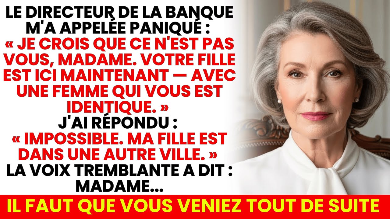 La Banque Appela: "Il Y A Une Femme Identique À Vous Avec Votre Fille" Venez Immédiatement…