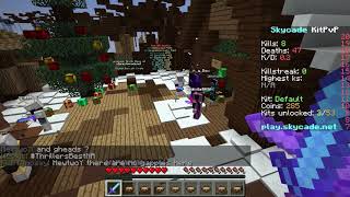 Minecraft Hacker Caught| (Kill Aura) Play.skycade.net