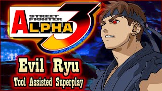 【TAS】STREET FIGHTER ALPHA 3 (PSX) - EVIL RYU 😈