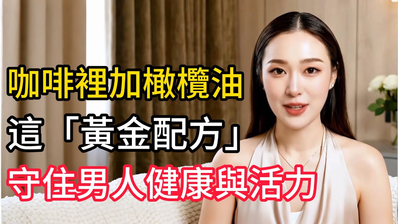 泌尿科診間的秘密：為什麼我建議六十歲男性在咖啡裡加橄欖油？這「黃金配方」是男人守住健康與活力的最後防線。