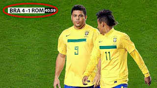 EVEN FULL, RONALDO FENÔMENO PLAYED HIS LAST MATCH AND SHOCKED THE WORLD | Brazil x Romania 2012