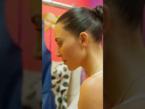 BTS of #KimKardashian as she tried on the Marilyn Monroe “Happy Birthday” dress for the #MetGala