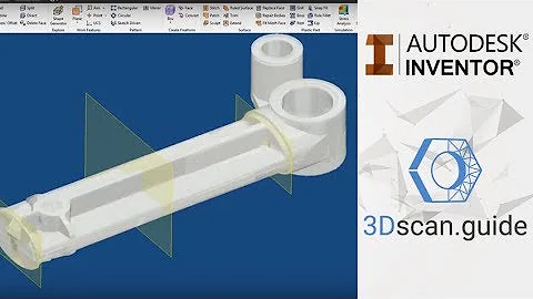 Inventor, video 2. Reverse engineering of Mechanical forms. 3D scan processing.