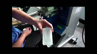 SF-250 semi automatic screen printing machine for flatbed product