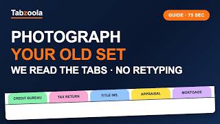 Reordering Index Tabs? Photograph Your Old Set and We'll Rebuild It | Tabzoola
