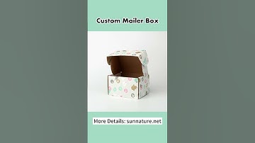 CUSTOM Mailer Box E-commerce Shipping Corrugated Paper Packaging Box   #packaging #mailerbox