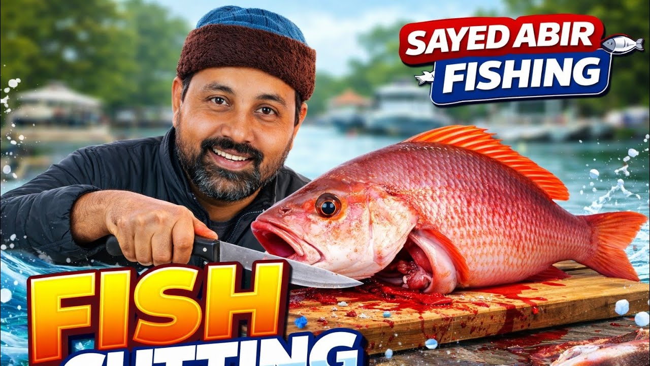 🔴 LIVE Fish Cutting Now | আজ এত বড় মাছ! 😱