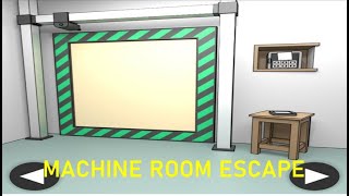 Escape Game Machine Room Escape Walkthrough {masasgames}