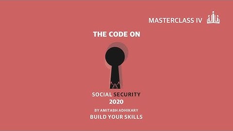 Promo video of the Masterclass II: The Code on Wages 2019