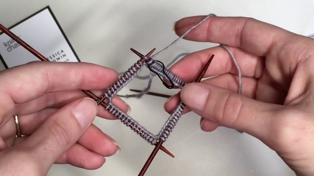 KnitChats Joining in the round on DPNs (RightHanded Knitters) YouTube