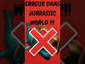 Le SCANDALE scientifique dans le dernier JURASSIC WORLD #paléontologie #sciencefacts #jurassicworld