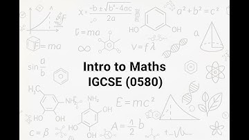 Intro to maths IGCSE (0580)