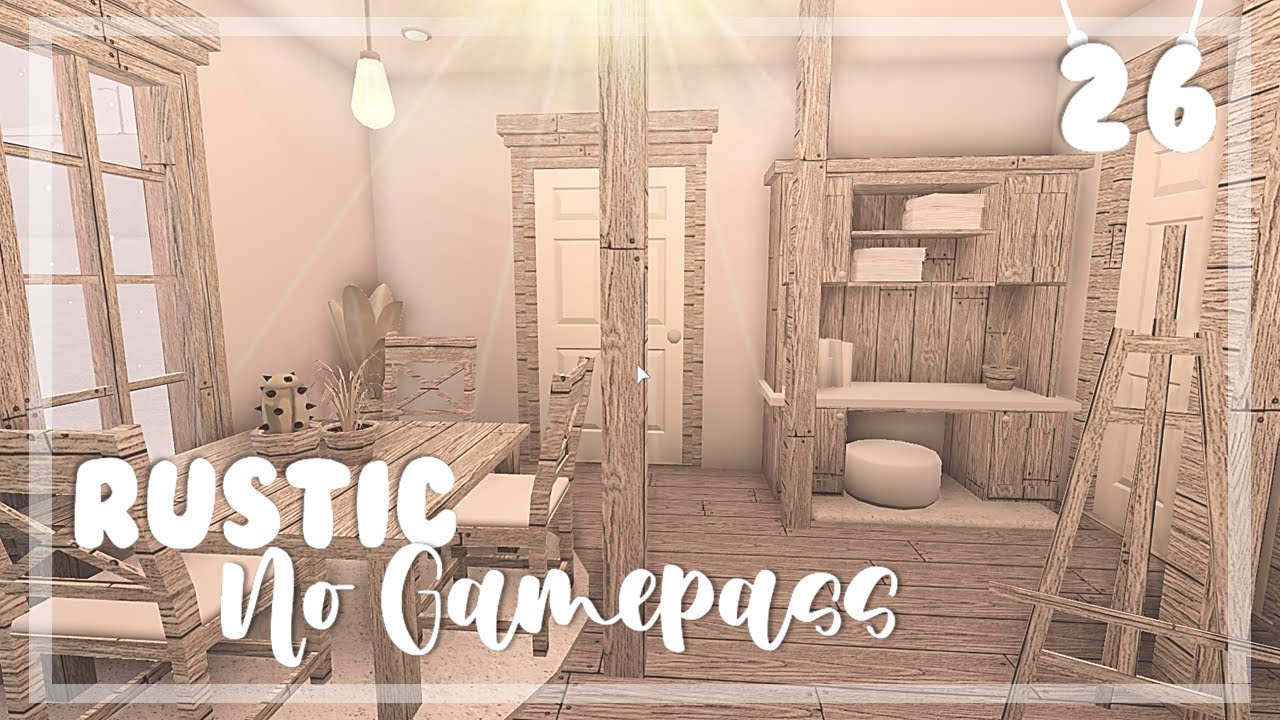 BLOXBURG| Soft Rustic No Gamepass House 26k | House build - YouTube