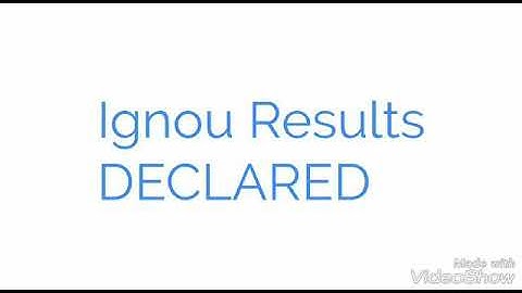 Ignou Results Declared Dec 2017 Exams NEW