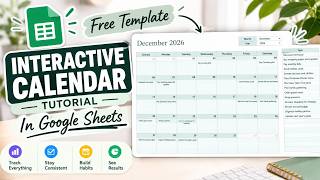 How to Make an Interactive Calendar in Google Sheets (Free Template)