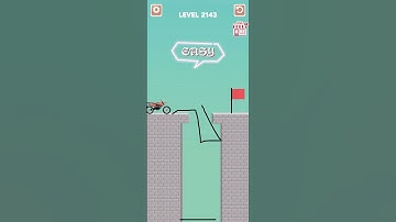Draw bridge puzzle game level 2143 #drawing #game #Shorts