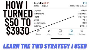 Complete Tutorial on how to Grow Small Account #Trading Step Index Successfully Step index #strategy