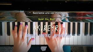 Akureyri- Aitana y Sebastián Yatra (Piano Cover Tutorial con acordes)