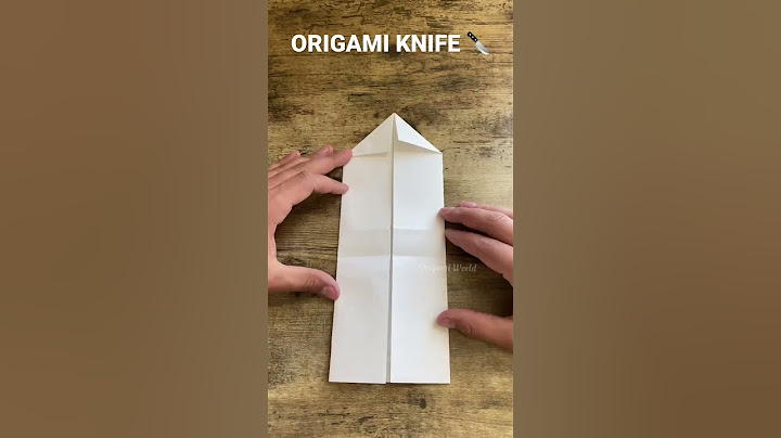 HOW TO MAKE PAPER ORIGAMI KNIFE | KNIFE EASY TUTORIAL | KNIFE INSTRUCTIONS STEP BY STEP | PAPERCRAFT