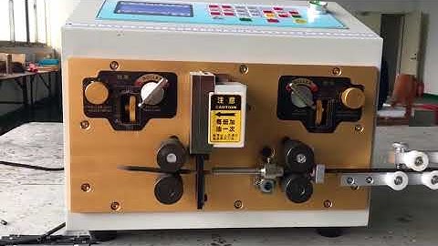 full Automatic thick cable stripping cutting machine video